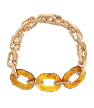 Tortoise Gold Link Bracelet