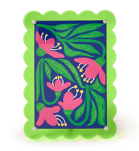 Green Flower 4x6 Acrylic Frame