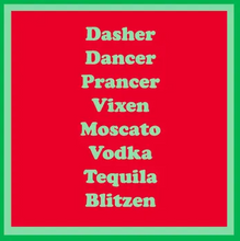 Christmas Blitzen Cocktail Napkins