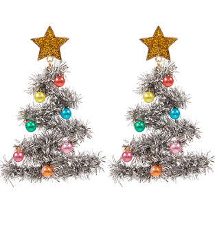 Tinsel Tree Earrings