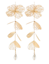 Golden Ivy Drop Earrings