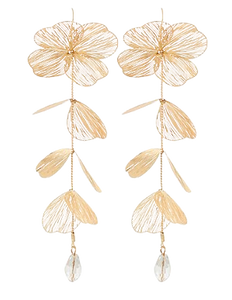 Golden Ivy Drop Earrings