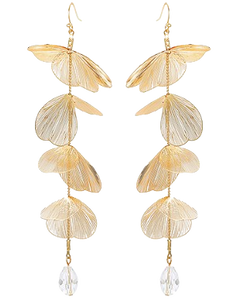 Golden Ivy Drop Earrings