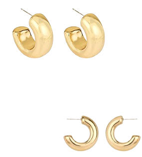 Gold Eva Hoop