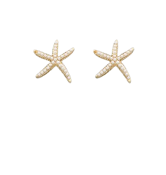 Pearl Starfish Studs