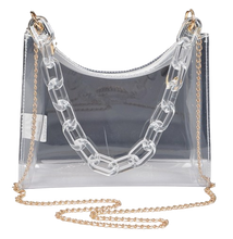 Clear Chain Shoulder Bag