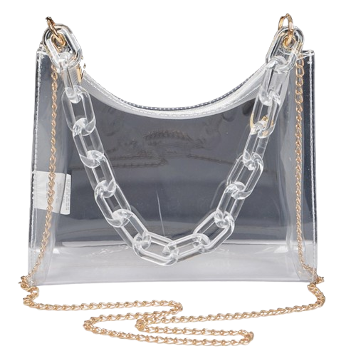 Clear Chain Shoulder Bag