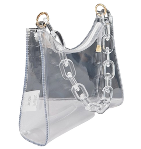 Clear Chain Shoulder Bag