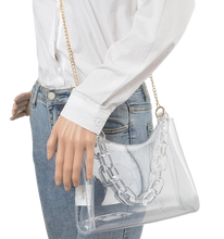 Clear Chain Shoulder Bag
