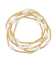 Five Pearl Beaded Bracelet
