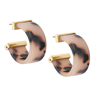 Ivory Tortoise Hoop