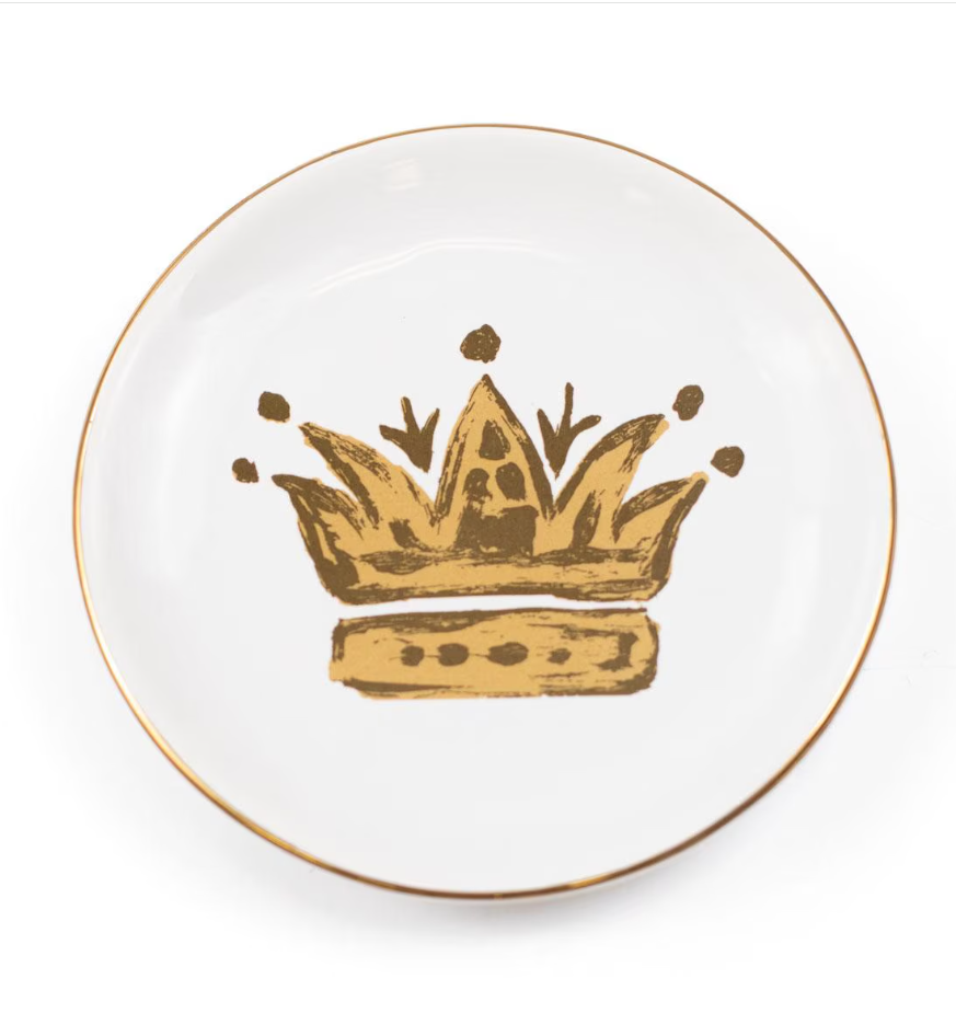 Painted Crown Dish