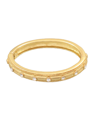 Textured Pave' Hinge Bracelet