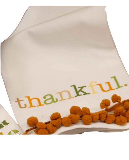 Thankful Pom Pom Towel