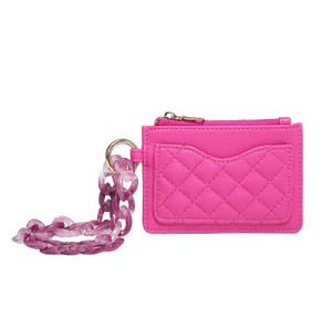 Pink Rhodes Wallet Wristlet