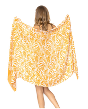 Orange Floral Paisley Scarf