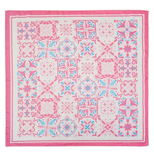 Pink Mosaic Tile Square Scarf