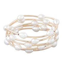 Pearl Shell Tube Bracelet
