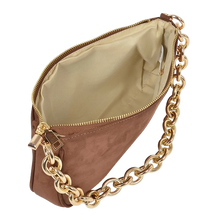 Brown Micro Suede Bag