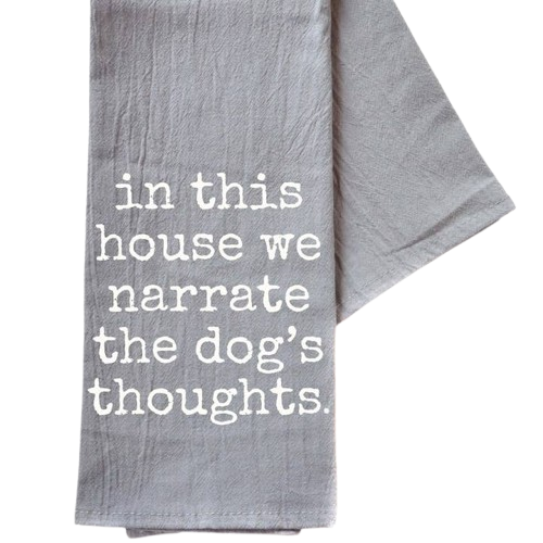 Narrate Dog's Thoughts Hand Towel