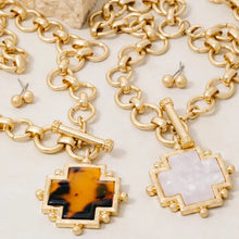 Pearl Square Toggle Necklace