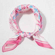 Pink Mosaic Tile Square Scarf