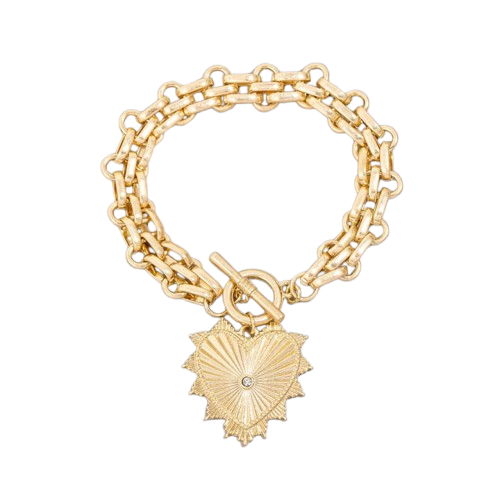LaLa Heart Toggle Bracelet