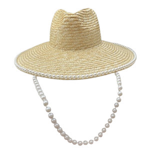 Pearl Large Brim Straw Hat