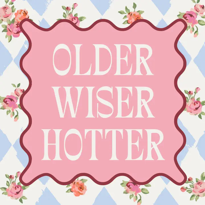 Older Wiser Hotter Cocktail Napkins