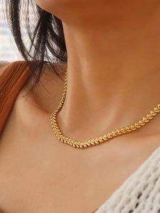 18k Wheat Chain Necklace
