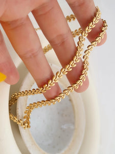 18k Wheat Chain Necklace