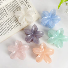 Pink Candy Flower Hair Clip