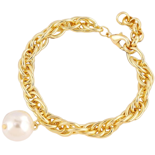 Single Pearl Drop Bracelet