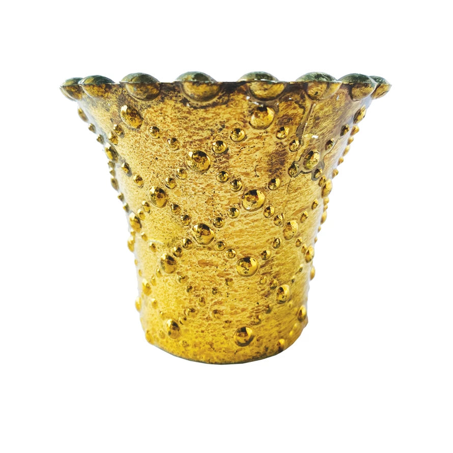 Gold Mercury Glass Votive