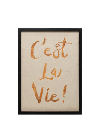 C'est La Vie Framed Wall Art