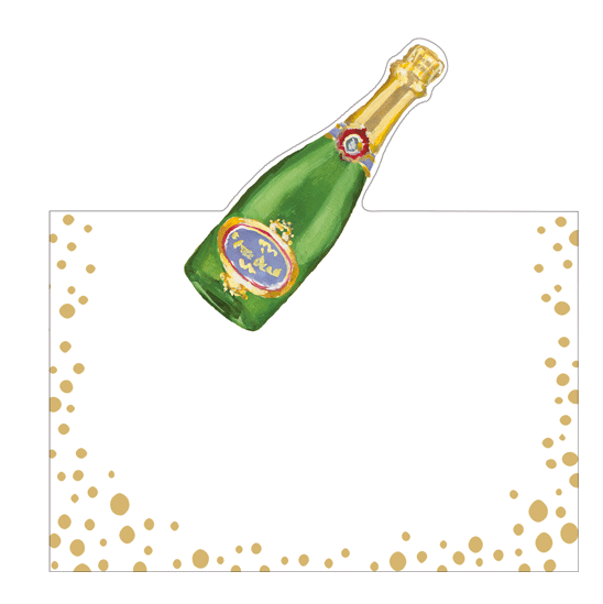 Champagne Bottle Place Cards