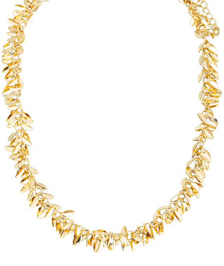 Gold Multi-Leaf Necklace