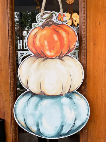 Pumpkin Stack Door Hanger