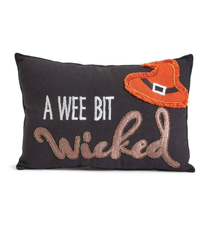 Wicked Embroidered Pillow