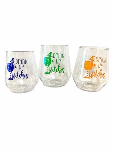 Set of 3 Drink Up Witches