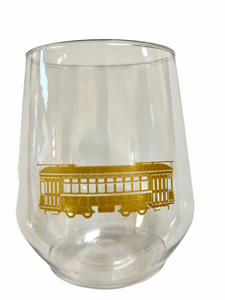 Gold Streetcar Stemless Wine - MSP Miss Smarty Pants