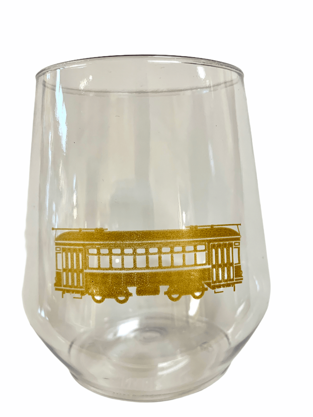 Gold Streetcar Stemless Wine - MSP Miss Smarty Pants