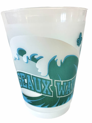 Geaux Wave Frosted Cups - MSP Miss Smarty Pants